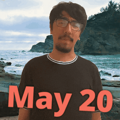 Man Wearing Glasses And Black Shirt May 20 GIF