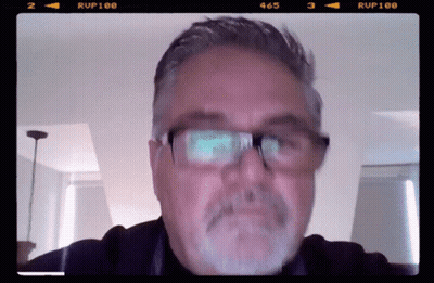 Man Wearing Glasses And Black Shirt Rup100 GIF