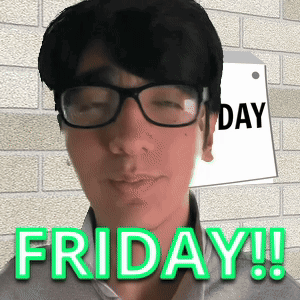 Man Wearing Glasses And Friday Tag GIF