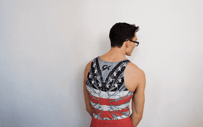 Man Wearing Glasses And G Tank Top GIF