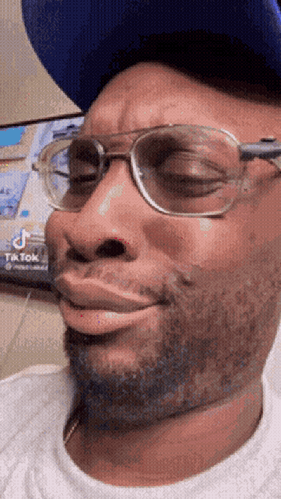 Man Wearing Glasses And Hat GIF