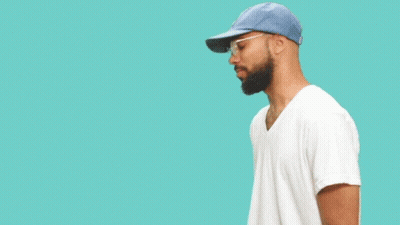 Man Wearing Glasses And Hat Hard Pass GIF