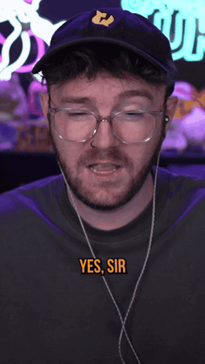 Man Wearing Glasses And Hat Saying Yes Sir GIF