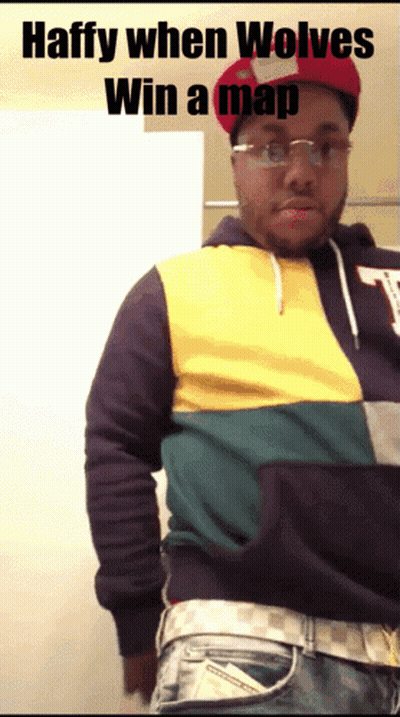 Man Wearing Glasses And Hat Says Haffy GIF