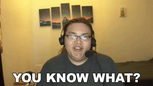Man Wearing Glasses And Headphones Asking You Know What GIF