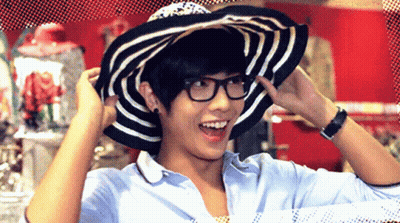 Man Wearing Glasses And Striped Hat Nitroheart GIF