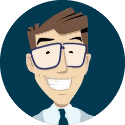 Man Wearing Glasses And Tie Smiling Sticker