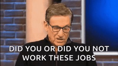 Man Wearing Glasses Asking Did You Work These Jobs GIF