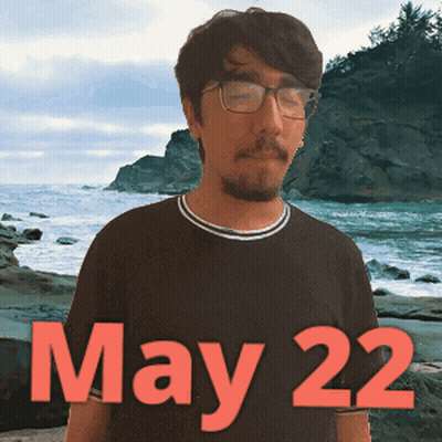 Man Wearing Glasses At Beach GIF