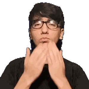 Man Wearing Glasses Blowing Kiss Sticker