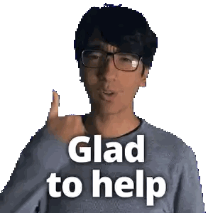 Man Wearing Glasses Giving Thumbs Up Sticker