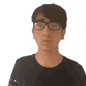 Man Wearing Glasses Holding Banana Sticker