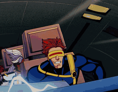 Man Wearing Glasses In Blue And Yellow GIF