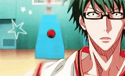 Man Wearing Glasses In Front Of Basketball Hoop GIF