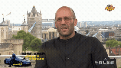 Man Wearing Glasses In Front Of London Sign GIF