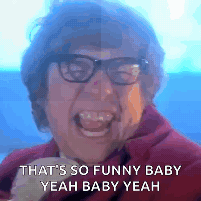 Man Wearing Glasses Laughing Says So Funny Baby GIF