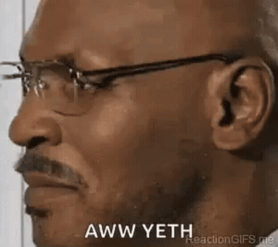 Man Wearing Glasses Making Funny Face GIF