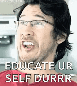 Man Wearing Glasses Making Funny Face GIF