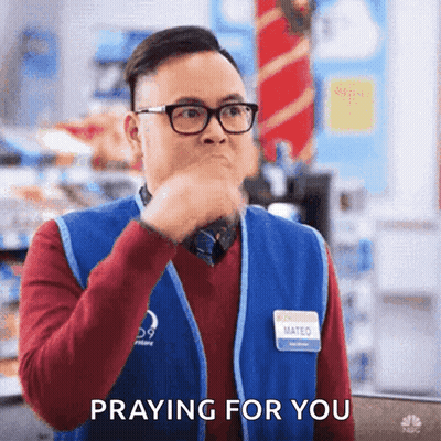 Man Wearing Glasses Praying GIF