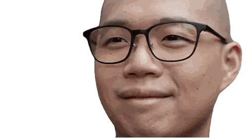 Man Wearing Glasses Sticker