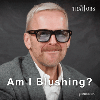 Man Wearing Glasses Saying Am I Blushing GIF