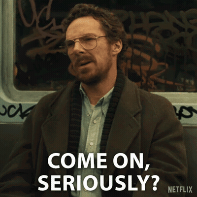 Man Wearing Glasses Saying Come On Seriously GIF