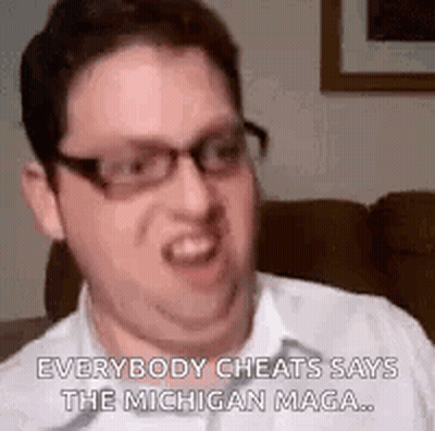 Man Wearing Glasses Saying Everybody Cheats GIF