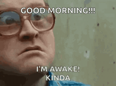Man Wearing Glasses Saying Good Morning GIF
