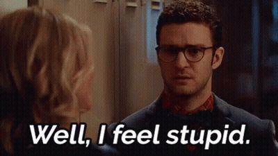 Man Wearing Glasses Saying I Feel Stupid GIF