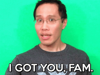 Man Wearing Glasses Saying I Got You Fam GIF