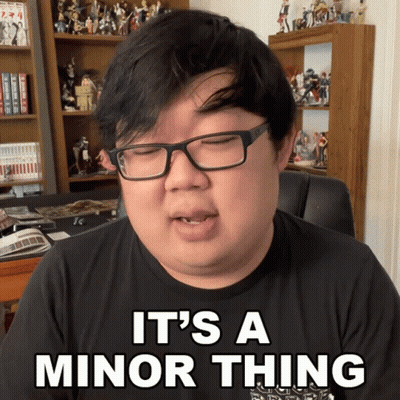 Man Wearing Glasses Saying Minor Thing GIF