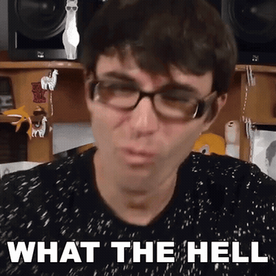 Man Wearing Glasses Saying What The Hell GIF