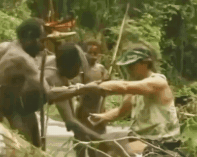 Man Wearing Glasses Says Fear The Tribe GIF