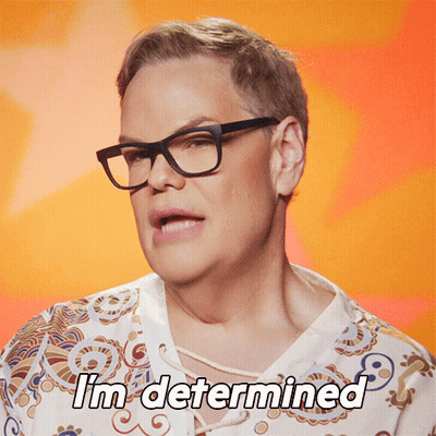 Man Wearing Glasses Says I'm Determined GIF