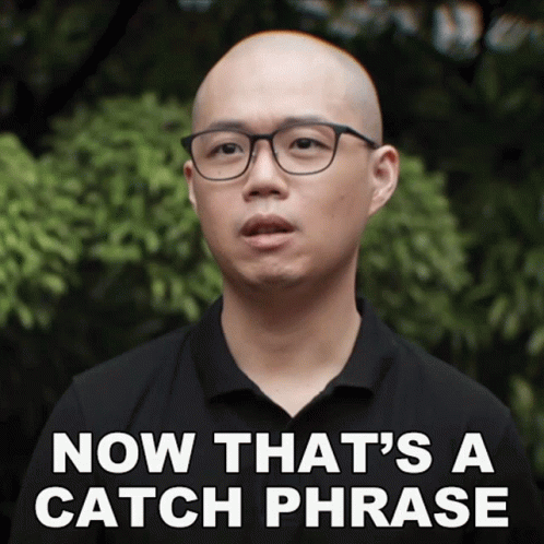 Man Wearing Glasses Says Now That's A Catch Phrase GIF