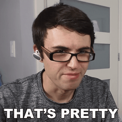 Man Wearing Glasses Says That's Pretty GIF