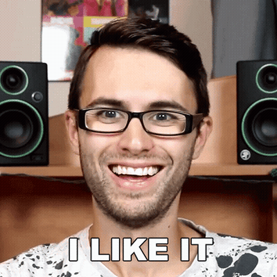 Man Wearing Glasses Smiling I Like It GIF