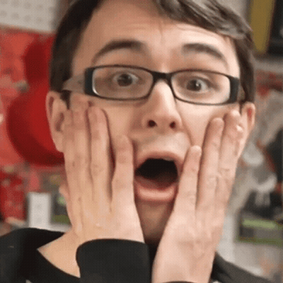 Man Wearing Glasses Surprised GIF