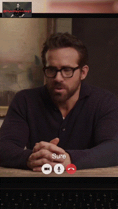 Man Wearing Glasses Talking On Video Call GIF