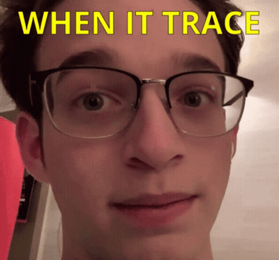 Man Wearing Glasses When It Trace GIF