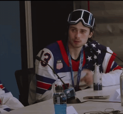 Man Wearing Goggles And Jersey Number 13 GIF