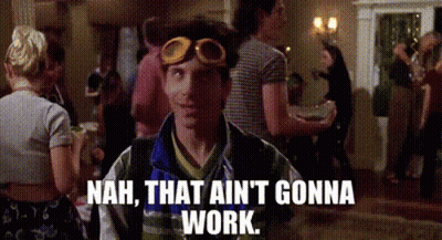 Man Wearing Goggles Saying Nah That Ain't Gonna Work GIF