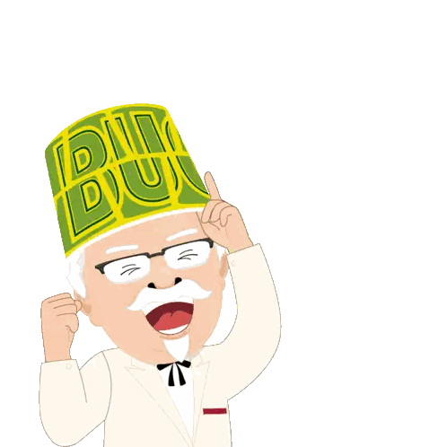 Man Wearing Green Hat Dim Dum Sticker