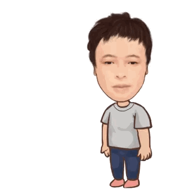 Man Wearing Grey Shirt And Blue Pants Sticker