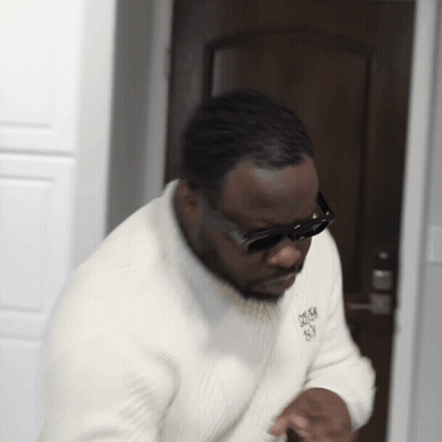 Man Wearing Gucci Sweater And Sunglasses GIF