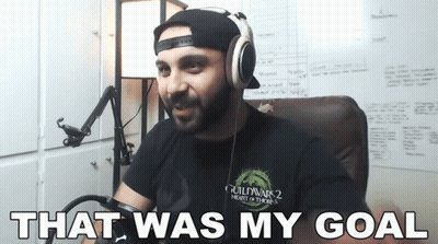 Man Wearing Guild Wars 2 Headphones GIF