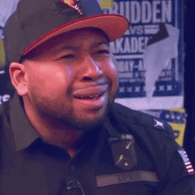 Man Wearing Hat And Hidden Shirt GIF