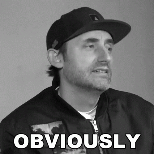 Man Wearing Hat And Jacket Says Obviously GIF