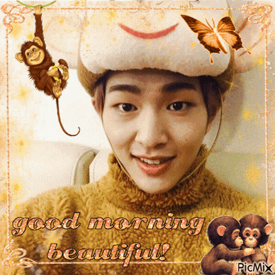 Man Wearing Hat Saying Good Morning Beautiful GIF