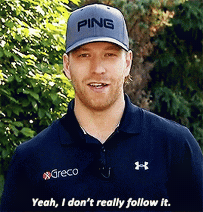 Man Wearing Hat Saying Ping GIF